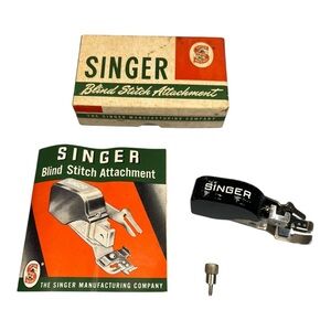 Vintage Singer Blind Stitch Attachment 160616 with Original Box and Instructions